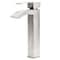 Novatto STEGER Modern Single Lever Vessel Faucet in PVD Brushed Nickel GF-123BN - alternate 1